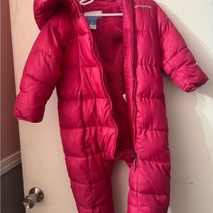 Columbia Fuchsia Fleece Snowsuit